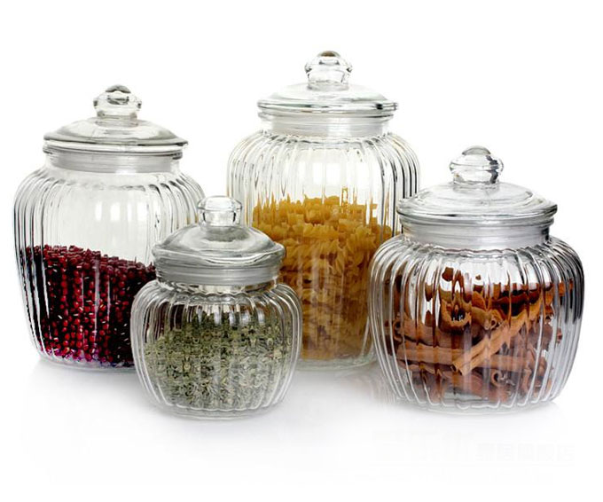 Storage Jar With Measuring Lid